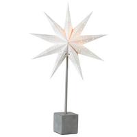 Dekostern Hard Tablestar Grau max. 25 Watt - Grau, Basics, Papier/Stein (10/35/58cm) - Markslöjd