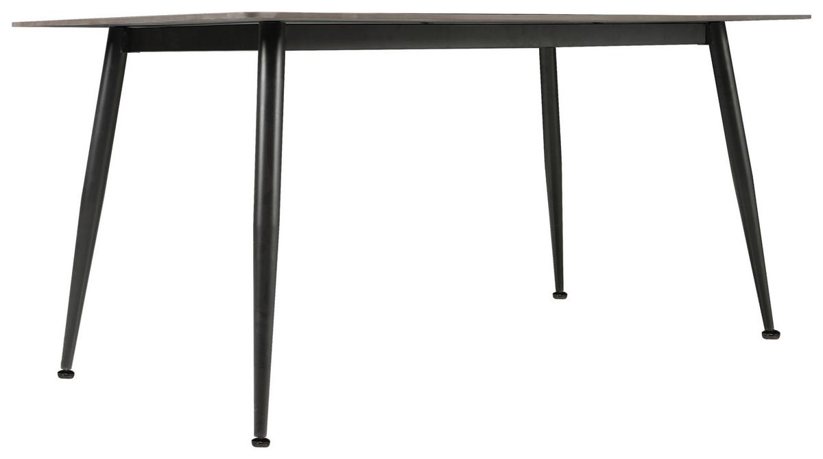 Jedilna Miza Julliette, 160x90cm - temno siva/črna, Moderno, kovina/keramika (160/90/76cm) - MID.YOU