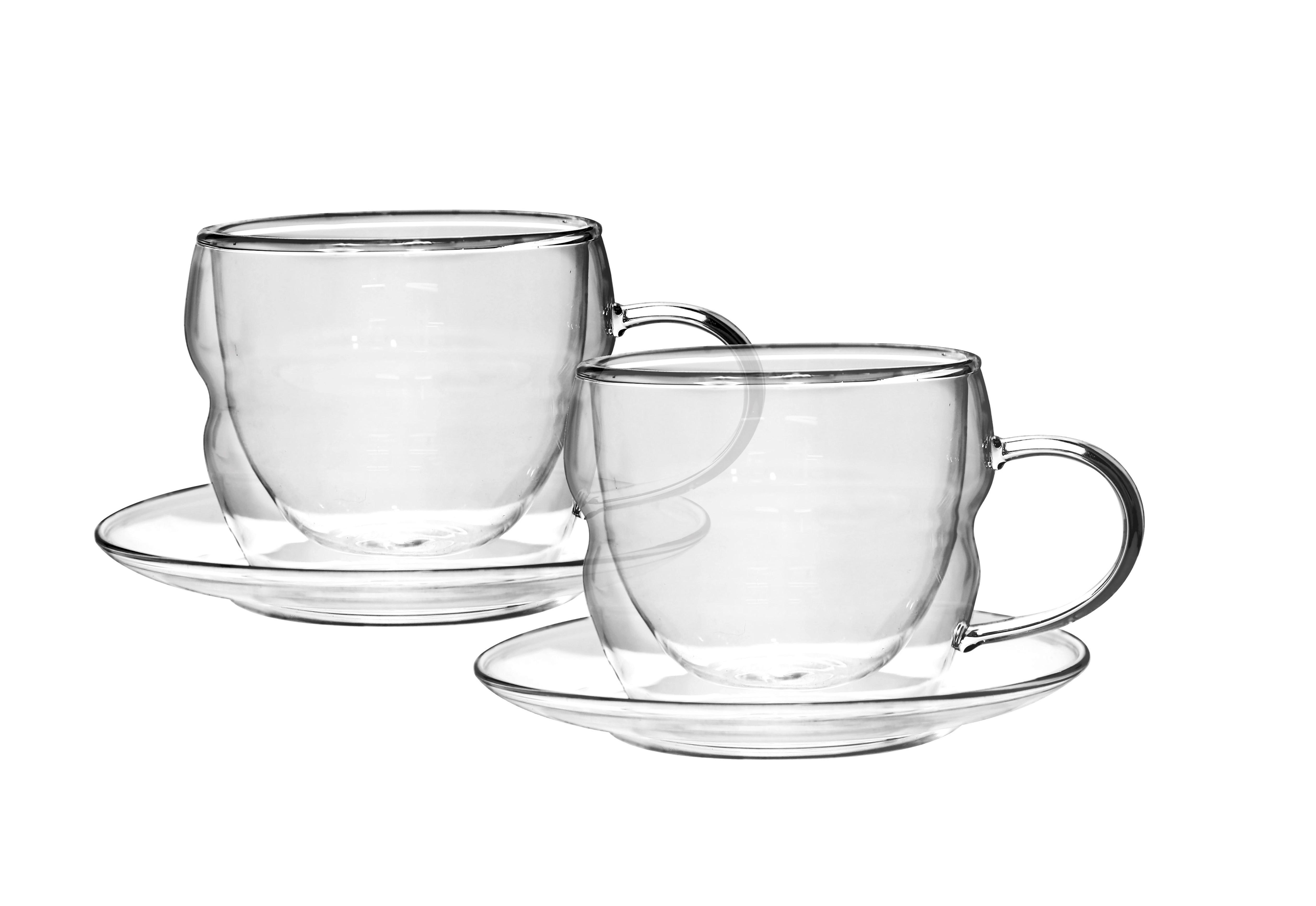 Skodelica Za Kavo S Krožničkom Coffee Fusion - prozorno, Moderno, steklo - Premium Living