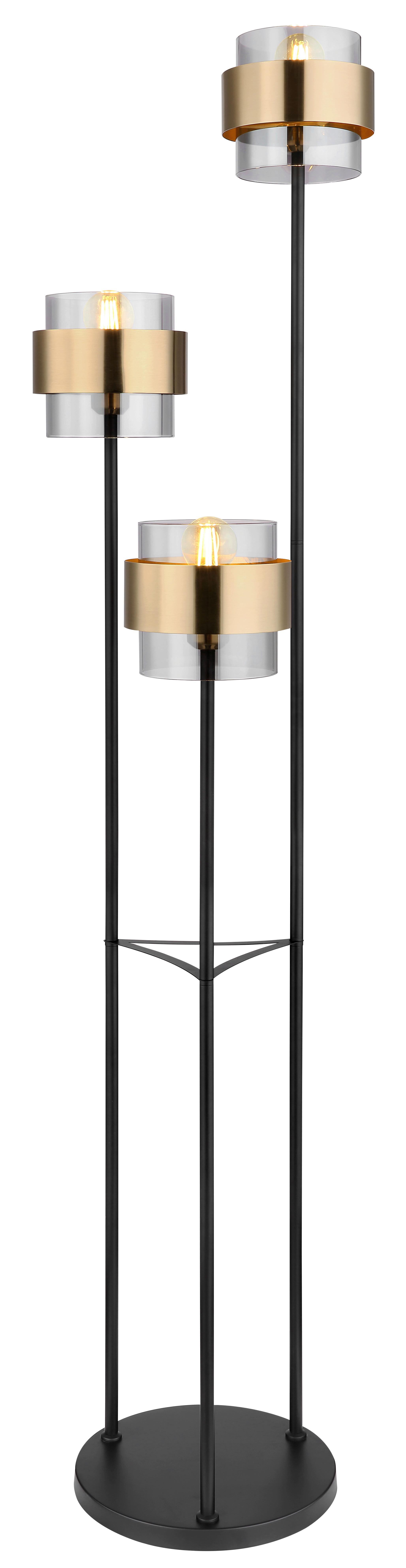 Stehleuchte Milley in Messingfarben/Schwarz max. 60W online kaufen 