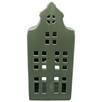 Dekohaus Collin Dunkelgrün - Dunkelgrün, KONVENTIONELL, Keramik (13,7/30,4/9cm) - Mömax