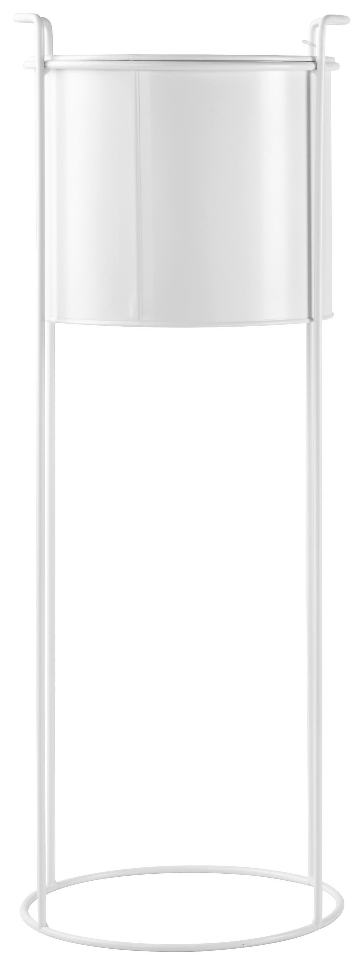 Virágállvány Trelleborg - fehér, Basics, fém (19/50cm) - Modern Living