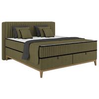 Boxbett Elena Olivgrün ca. 200x200cm - Olivgrün, KONVENTIONELL, Holz/Holzwerkstoff (200/200cm) - Sembella