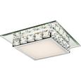 Deckenleuchte Dana, max. 12 Watt - Chromfarben/Klar, KONVENTIONELL, Glas/Kunststoff (25/25/7,5cm) - MÖMAX modern living