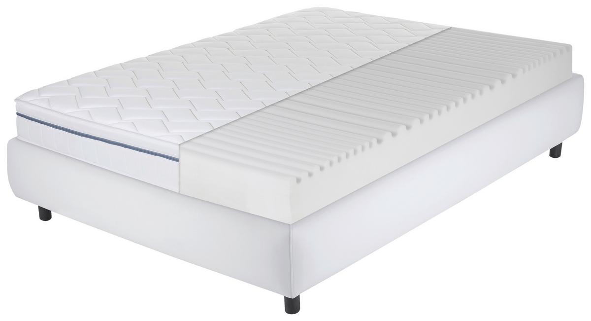 Kaltschaummatratze Air Wave H2/3 ca. 160x200cm - Weiß, Basics, Textil (160/200cm) - MID.YOU