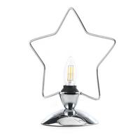 Kindertischleuchte Estrella Chromfarben max. 6 Watt - Chromfarben, Design, Metall (27/12/40cm)