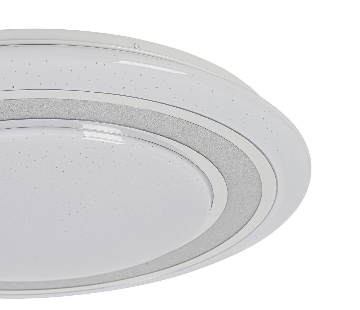Led Mennyezeti Lámpa Giesbert - króm/fehér, Modern, műanyag/fém (55/8cm) - Premium Living
