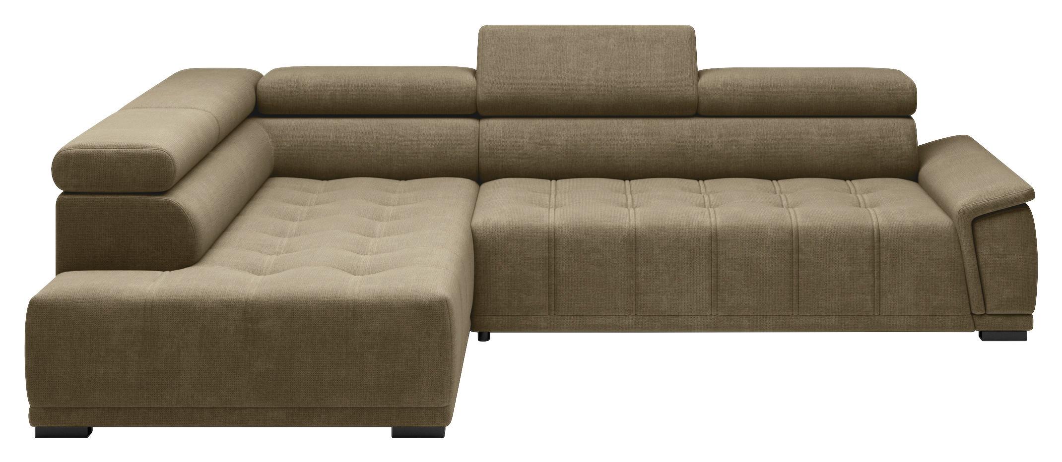 Kutna Garnitura Gremio - crna/taupe, Moderno, tekstil/plastika (106/283cm) - Modern Living