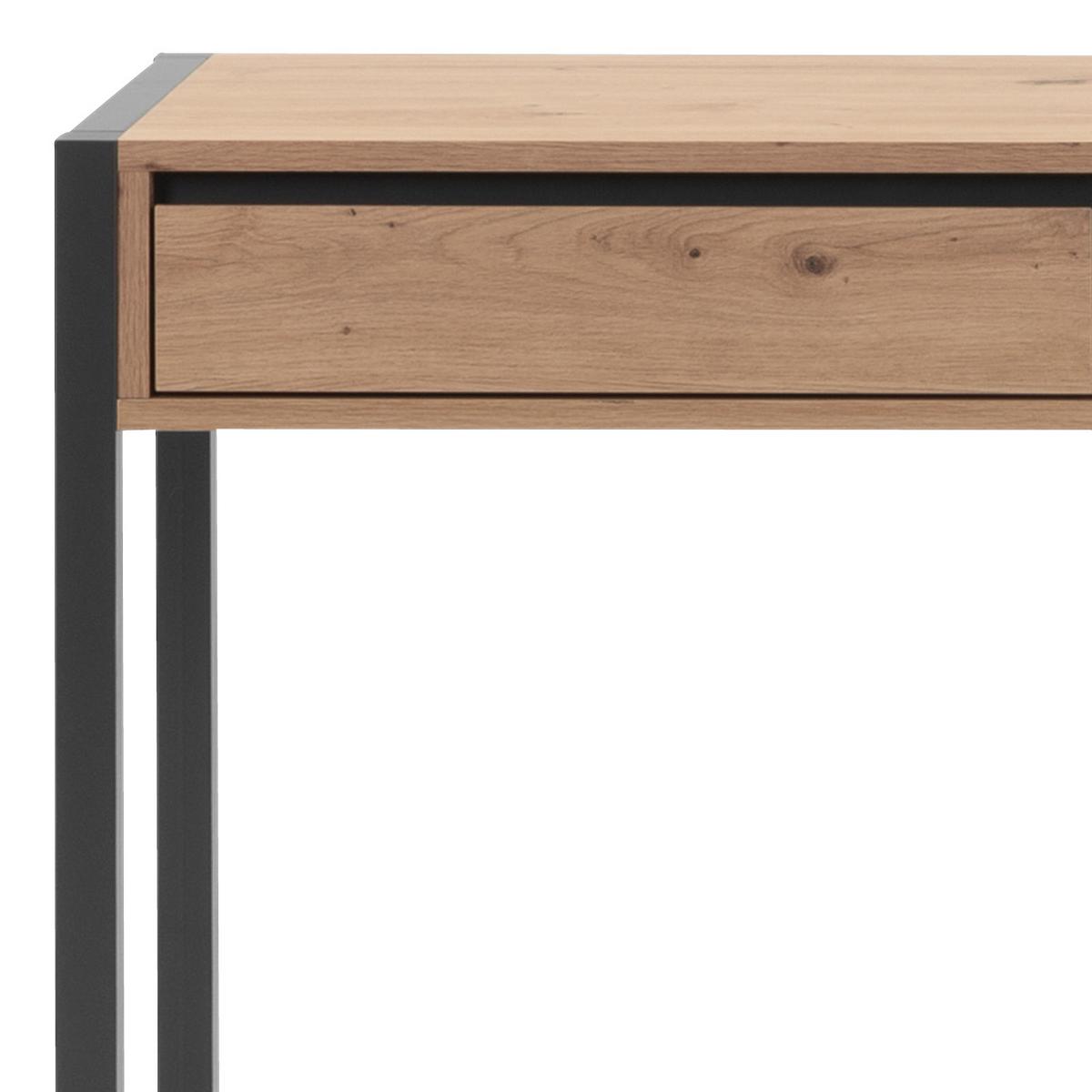 STÓŁ KONSOLA DENVER 44 - kolor dębowy/antracytowy, Konventionell, materiał drewnopochodny (100/35/75cm) - MID.YOU