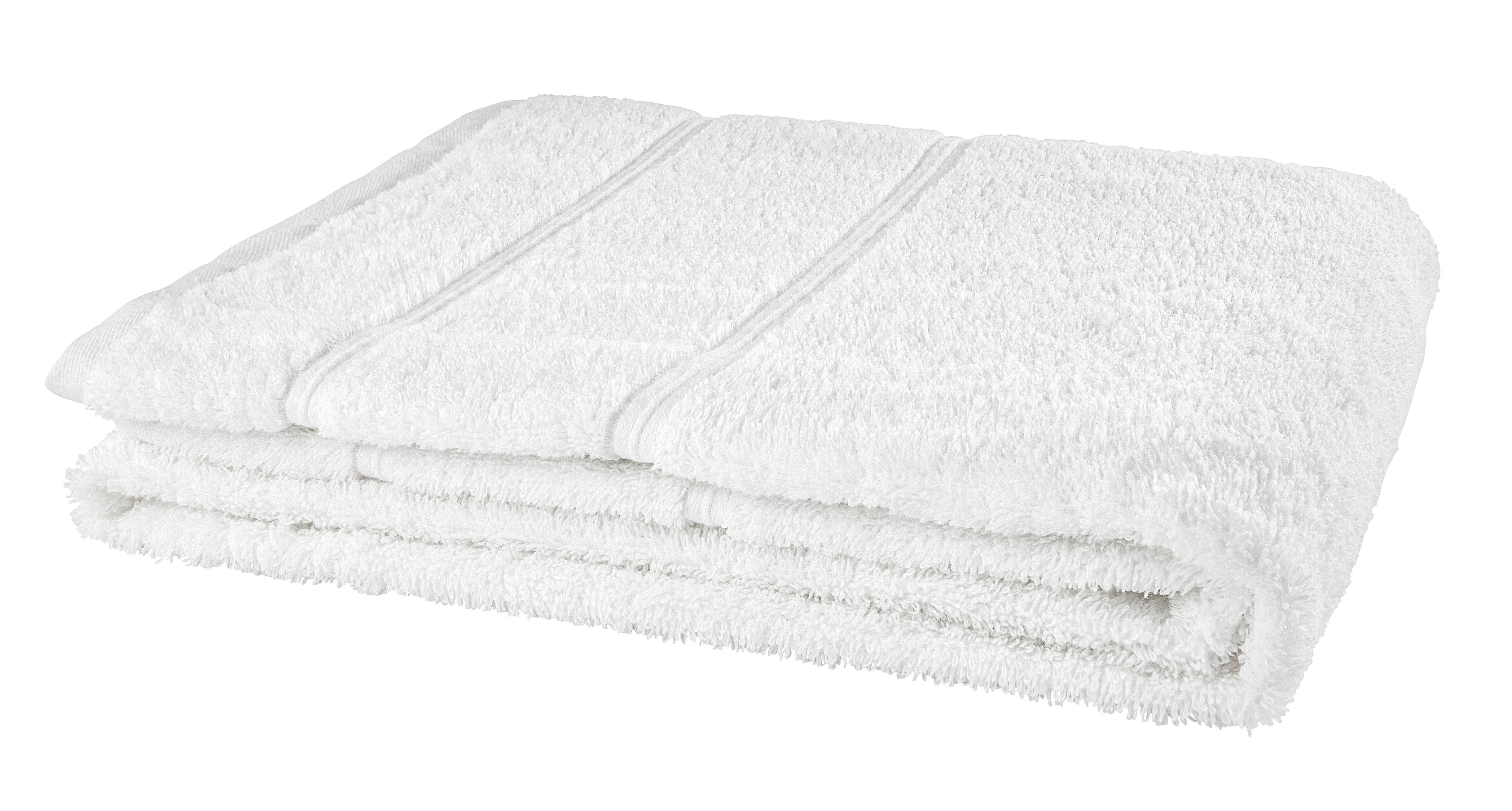 Prosop Melanie Cca. 70x140 Cm - alb, textil (70/140cm) - Modern Living