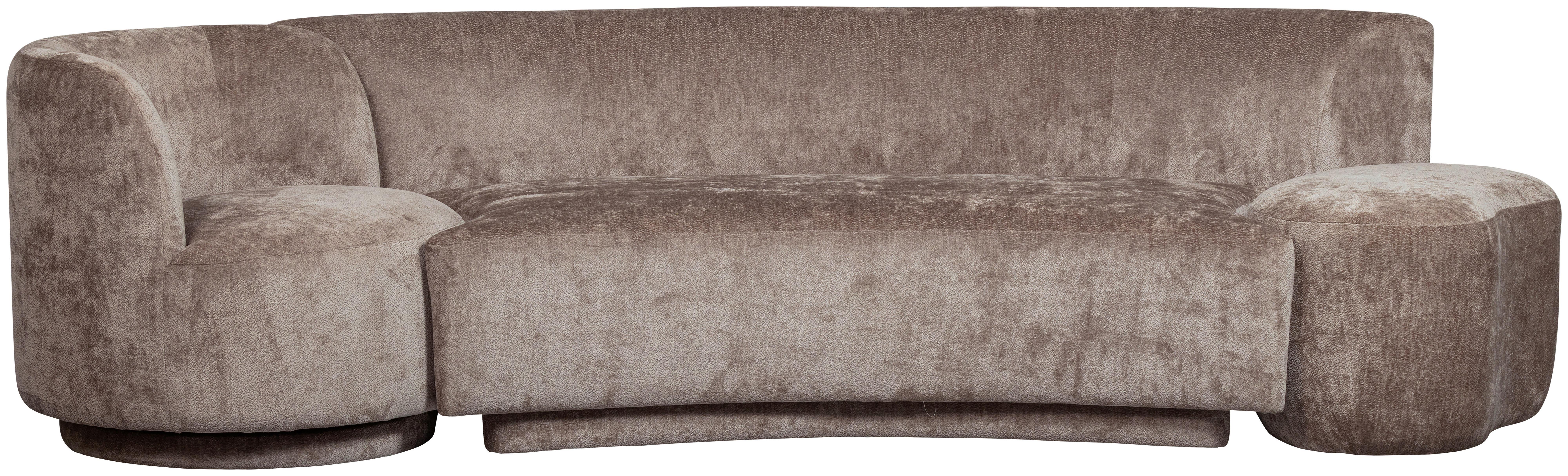 Bigsofa Popular Taupe B: 270 cm - Taupe, Design, Textil (270/72/97cm) - Livetastic