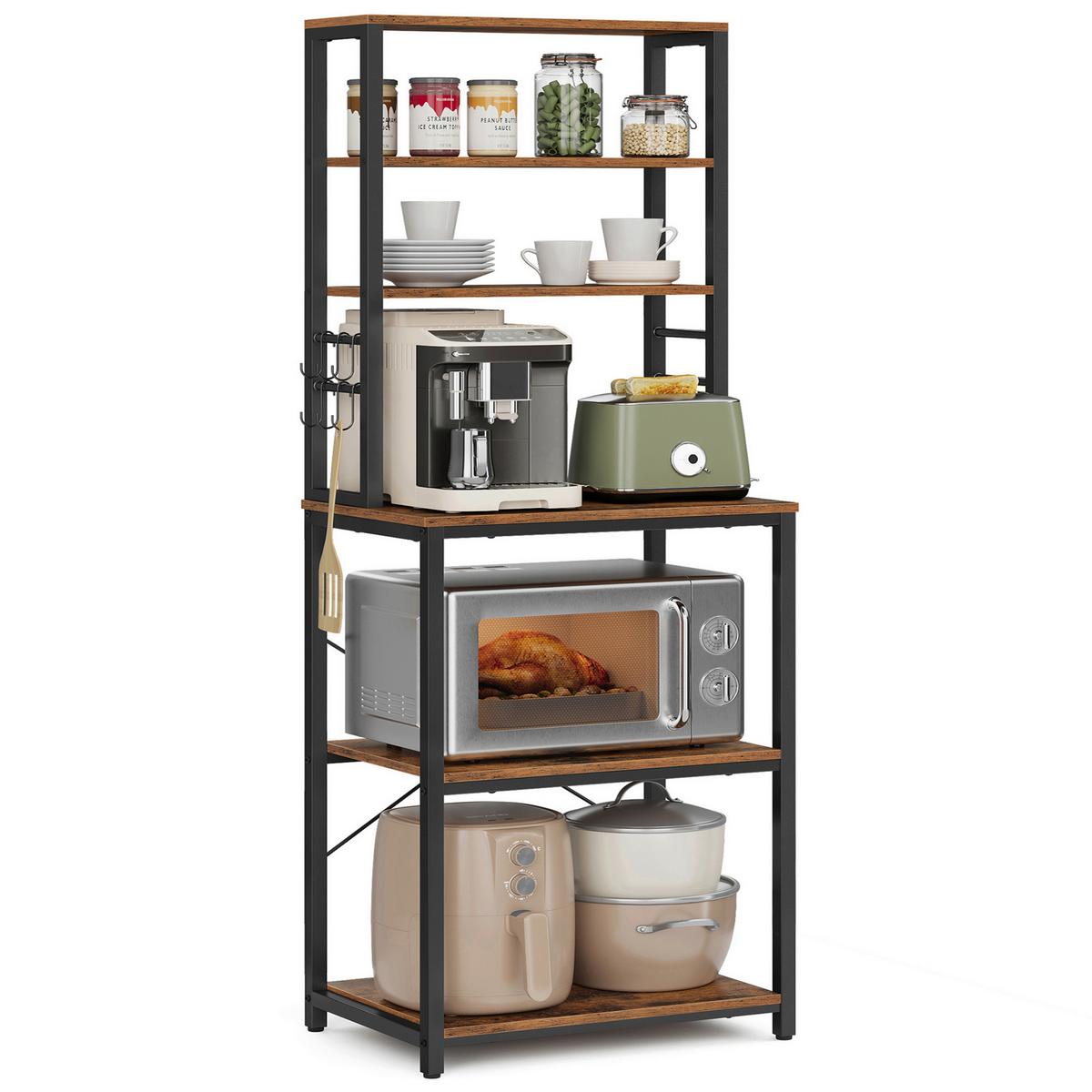 Regal Schwarz/ Graubraun ca. 60x167x40 cm - Graubraun/Schwarz, Trend, Holzwerkstoff/Metall (60/167/40cm) - MID.YOU