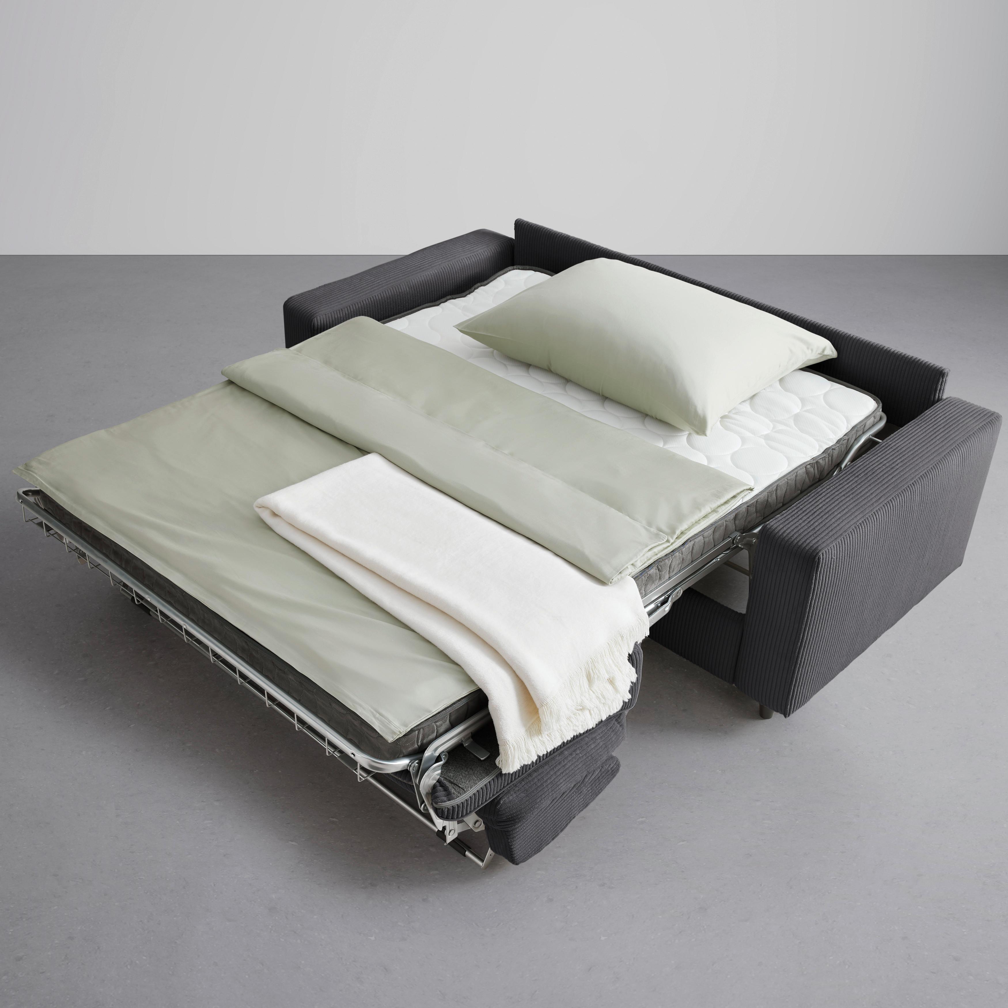 BÄDDSOFFA AGNETA -BASED- - svart, Modern, trä/textil (200/83/97cm) - Based