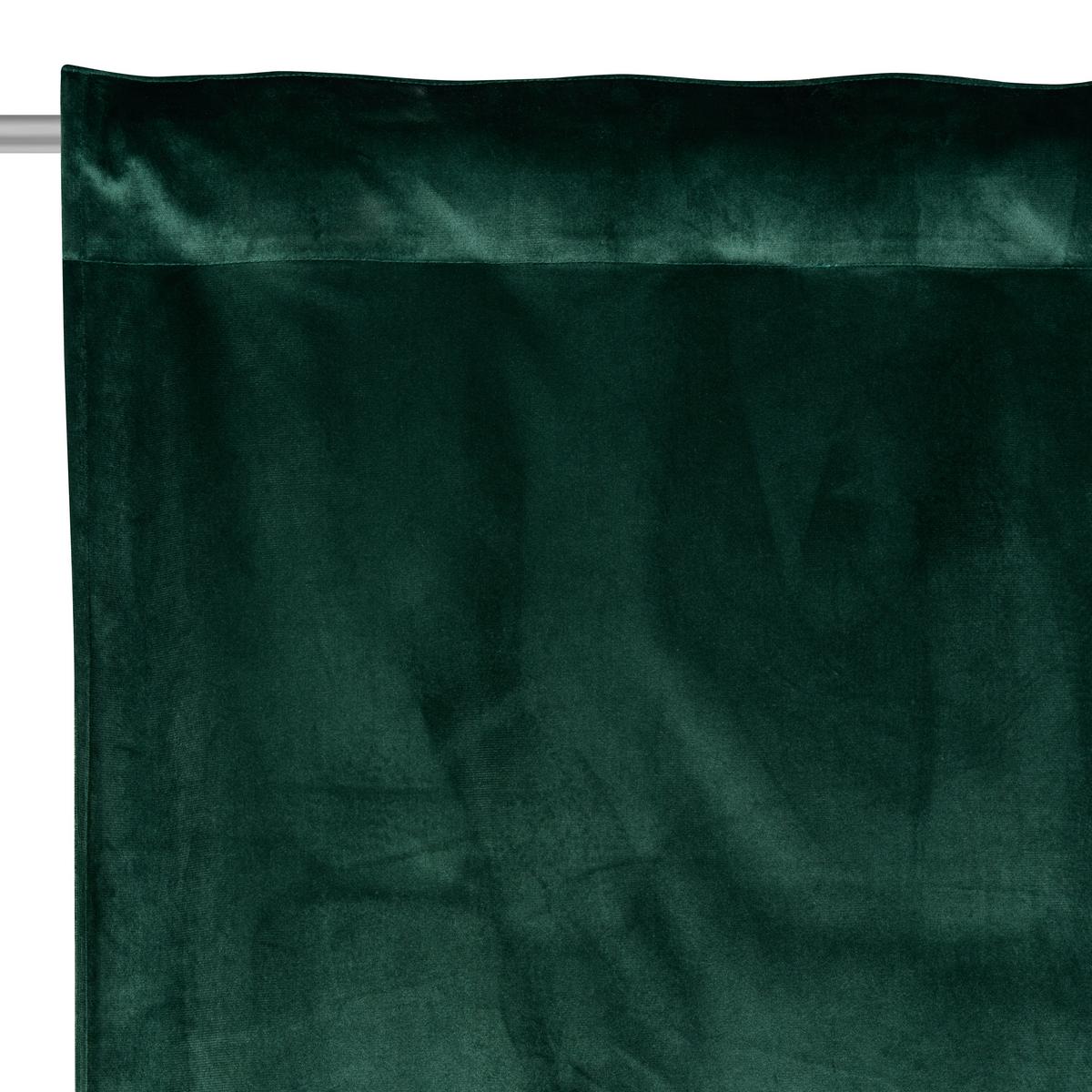 ZASŁONA GOTOWA PABLO - ciemnozielony, Basics, tkanina (135/245cm) - Esposa