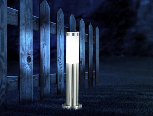 Cestna Svetilka 3158led Boston - barve nerjavečega jekla/opal, Basics, kovina/umetna masa (13,1/45cm) - Globo