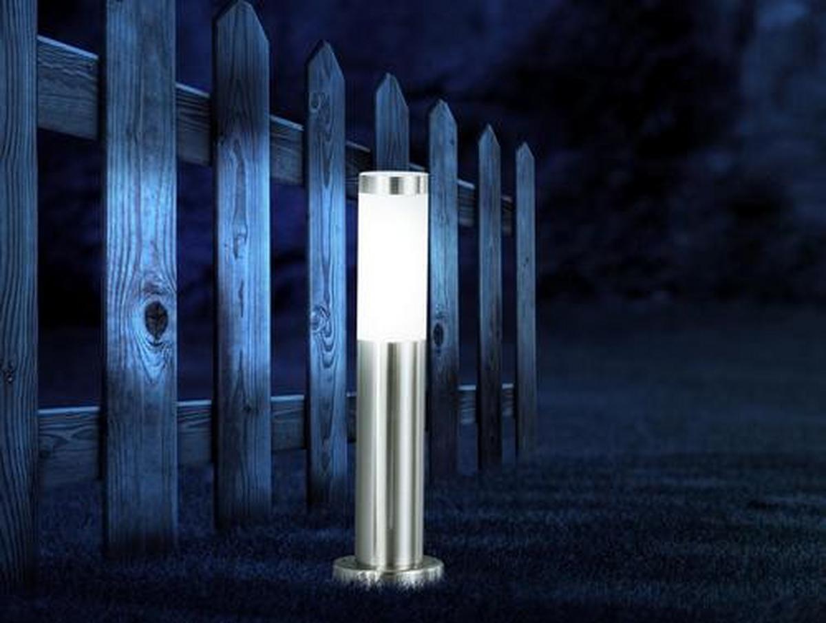 Cestna Svetilka 3158led Boston - barve nerjavečega jekla/opal, Basics, kovina/umetna masa (13,1/45cm) - Globo