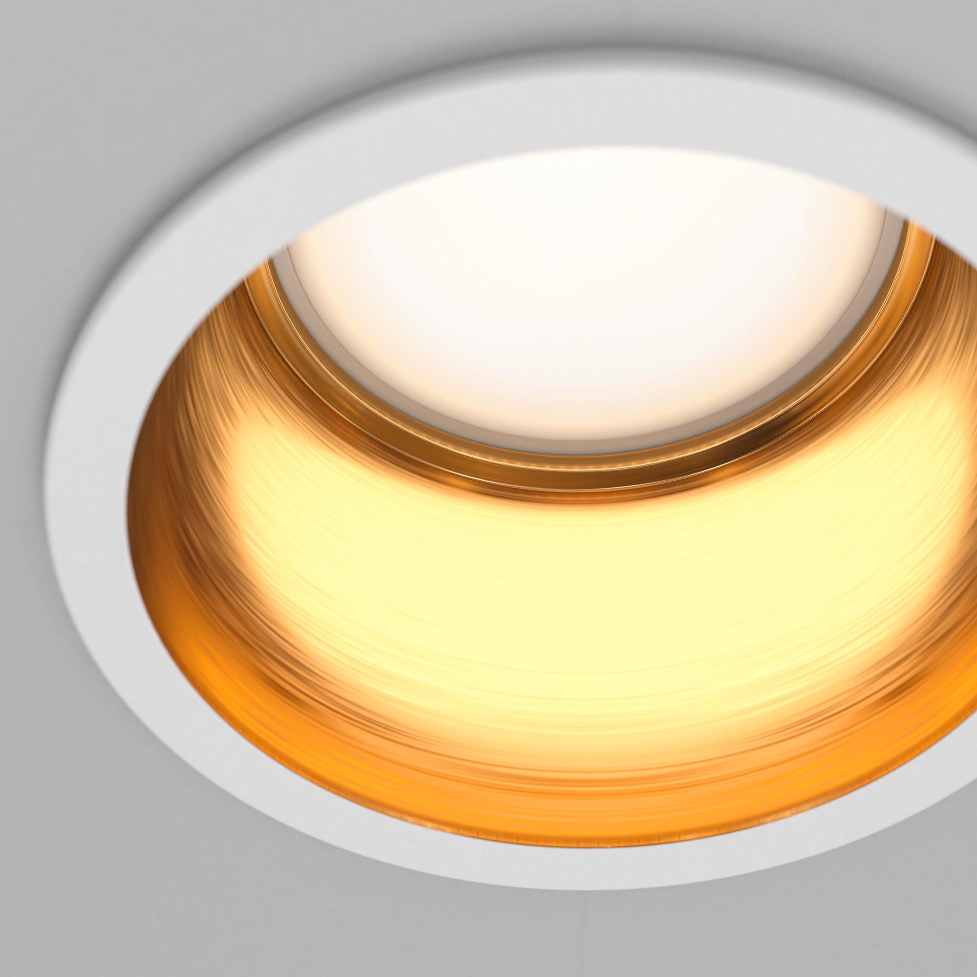 AUFBAULEUCHTE REIF - Weiss/Goldfarben, Trend, Metall (6,8/5,4cm) - MAYTONI