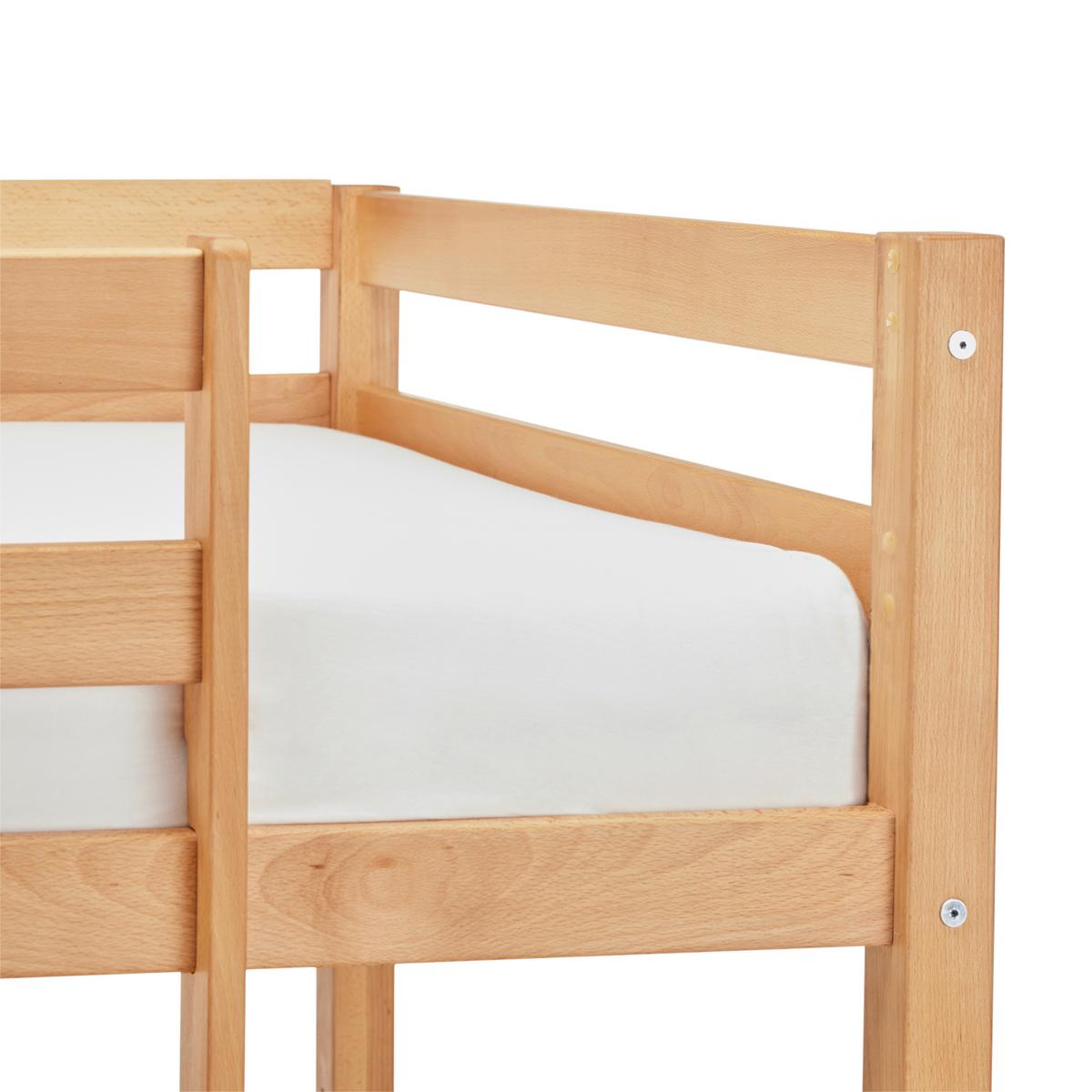 Etagenbett Oscar Natur ca. 90x200cm - Buchefarben, KONVENTIONELL, Holz (207/140/97cm) - Based