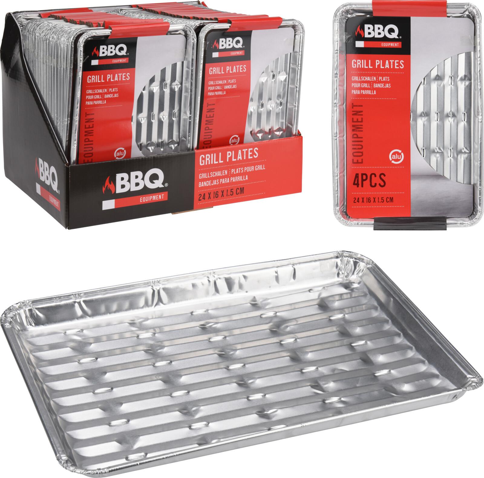 Grilltálca Bbq - Konventionell, fém (24/16/1,5cm)