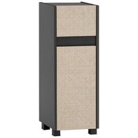 Midischrank Sander Anthrazit/Beige - Beige/Anthrazit, MODERN, Holzwerkstoff/Kunststoff (30,2/84,8/33cm) - MID.YOU