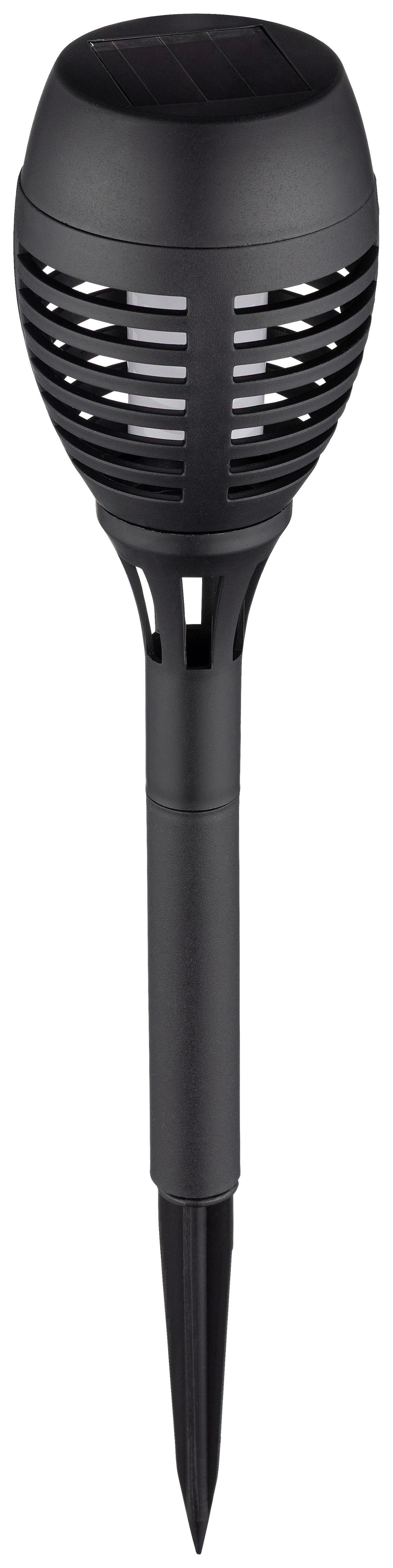 Lampă solară Vier - negru, Romantik / Landhaus, plastic (7,5/37,5cm) - Mömax