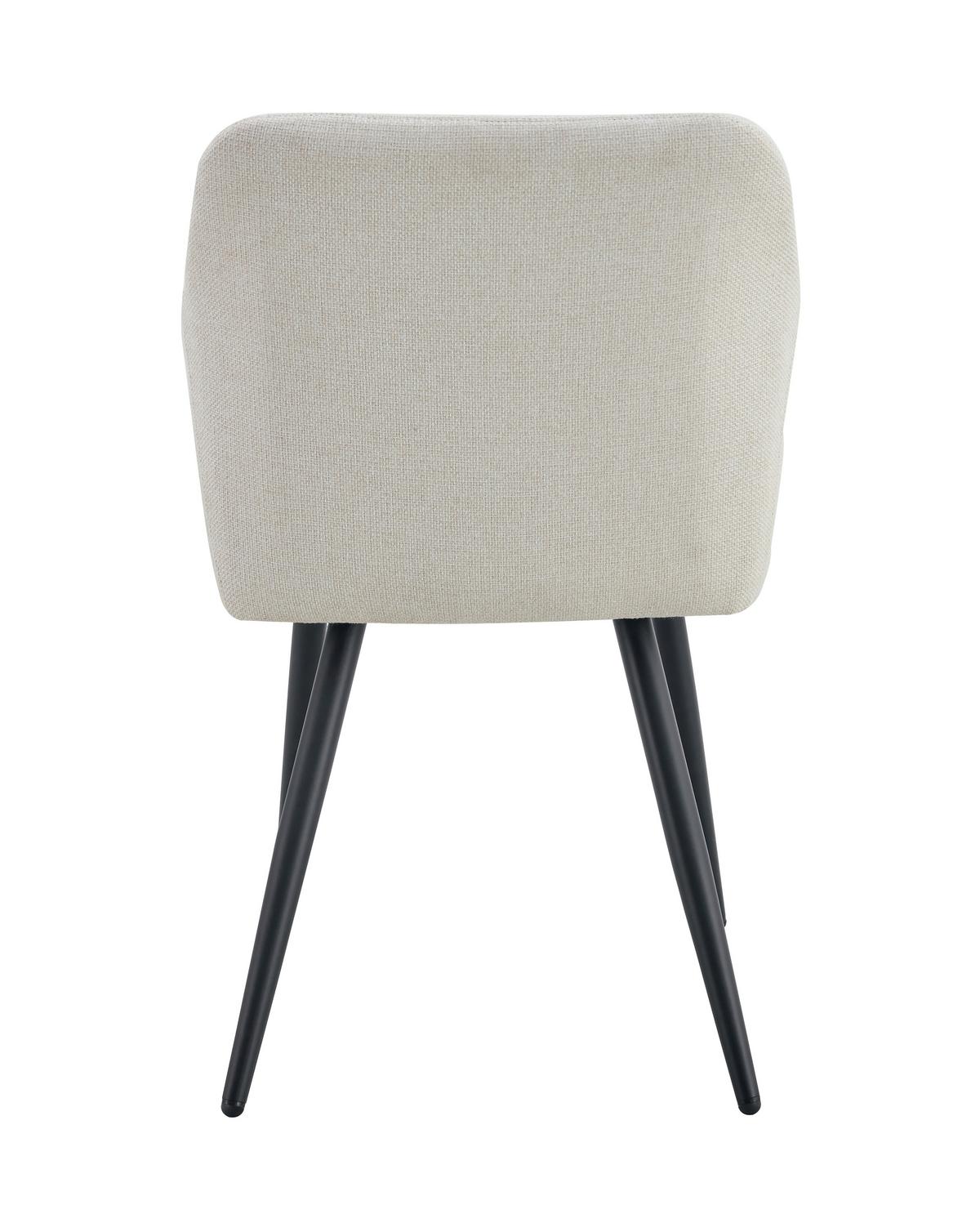 Set Stolov Lea, Krem Barva, 2 Kos - črna/krem barve, Moderno, kovina/tekstil (56/83/60cm) - MID.YOU