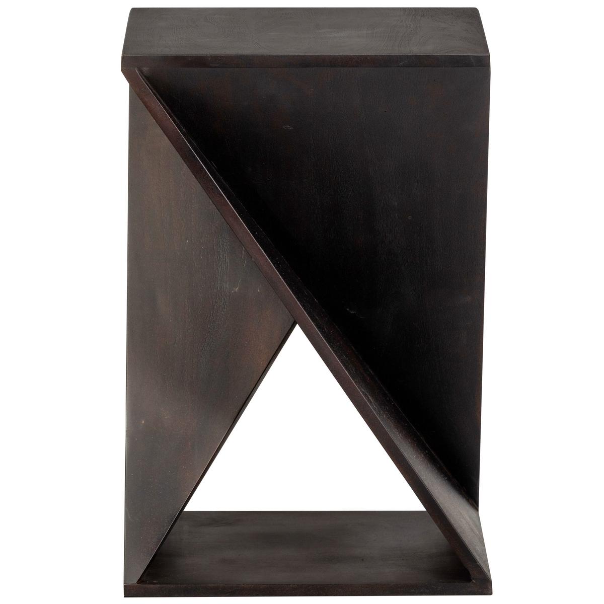 Beistelltisch Ikem Dunkelbraun - Dunkelbraun, Design, Holz (41/41/61cm) - Livetastic