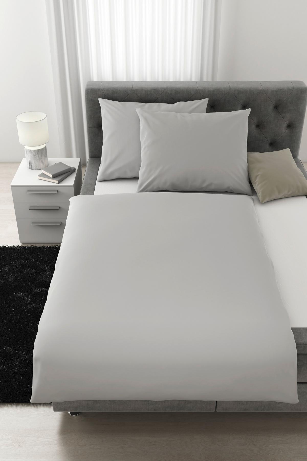 Posteljnina Alex Uni Xxl - platinaste barve, Moderno, tekstil (200/220cm) - Premium Living