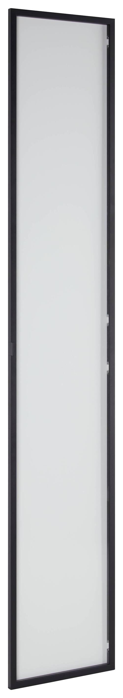 Tür ca. 37x210x2cm - Schwarz, MODERN, Metall (37/210/2cm) - Mömax