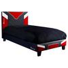 Gamingbett Cerberus 90x190 cm Schwarz/Weiß/Rot - Rot/Schwarz, MODERN, Holzwerkstoff/Kunststoff (90/190cm) - X Rocker