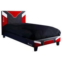 Gamingbett Cerberus 90x190 cm Schwarz/Weiß/Rot - Rot/Schwarz, MODERN, Holzwerkstoff/Kunststoff (90/190cm) - X Rocker