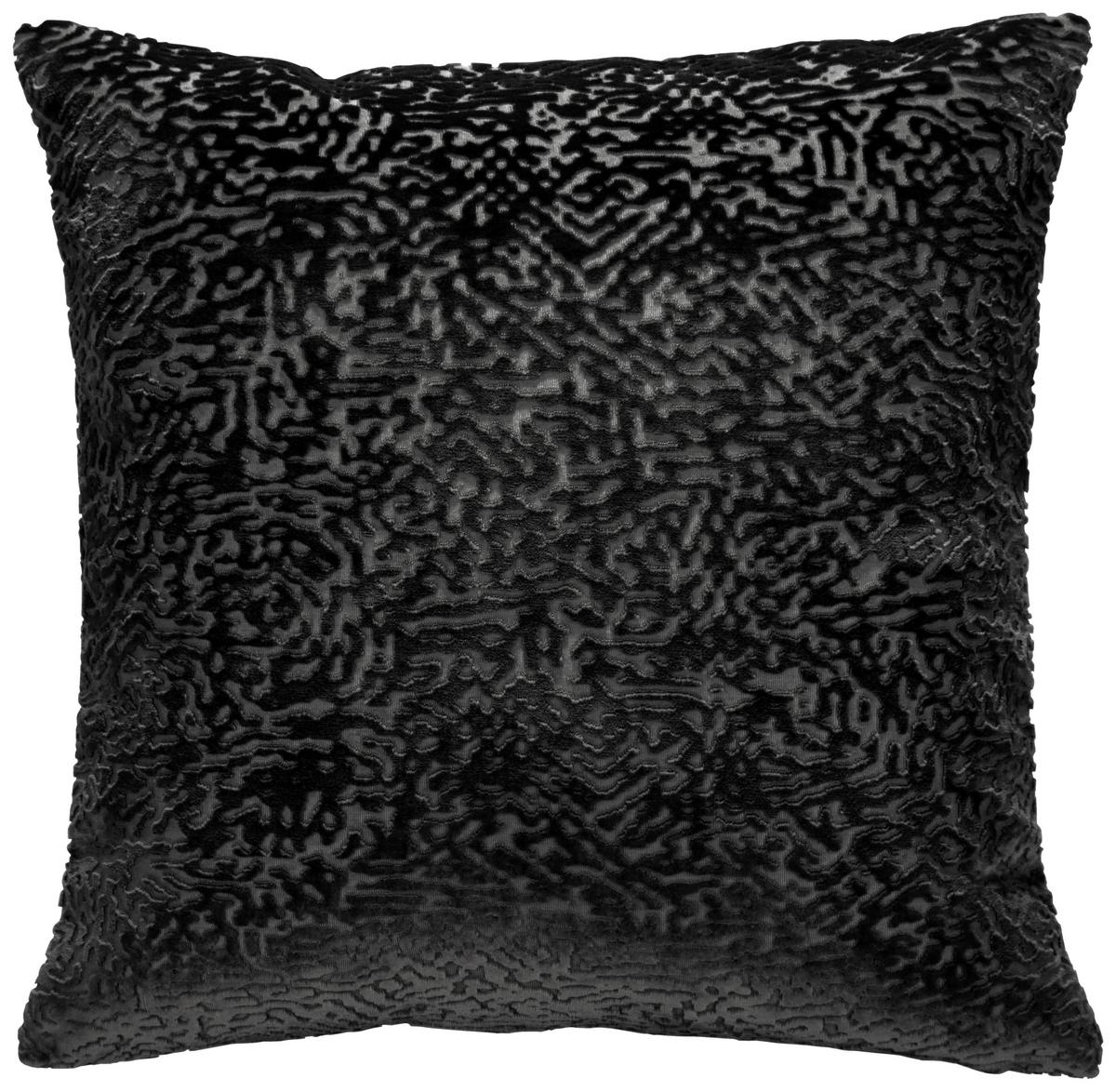 Kissenhülle Toto Schwarz ca. 40x40cm - Schwarz, Textil (40/40cm)