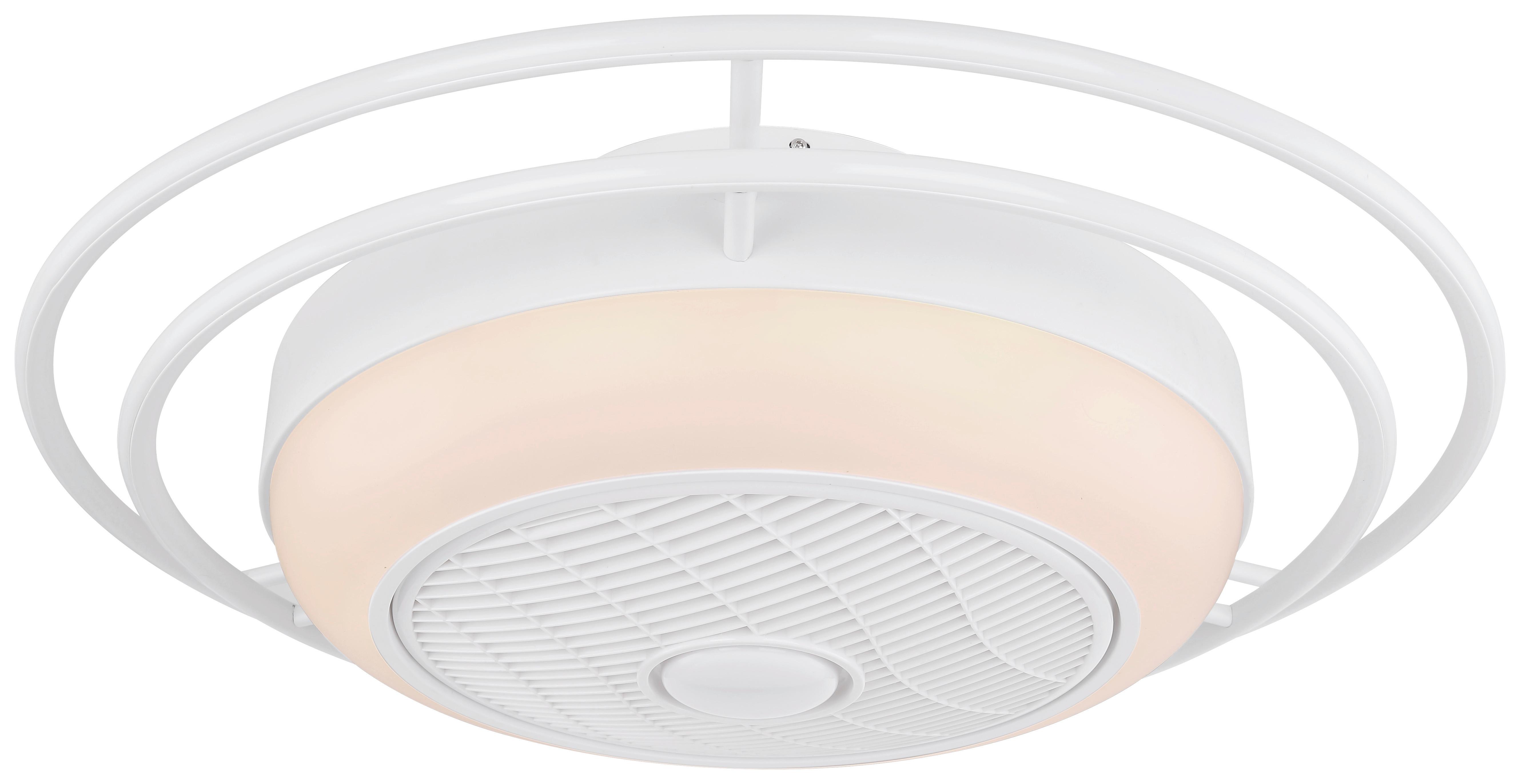 Deckenventilator Romario max. 34 Watt - Weiß, Basics, Kunststoff/Metall (73/23cm) - Globo