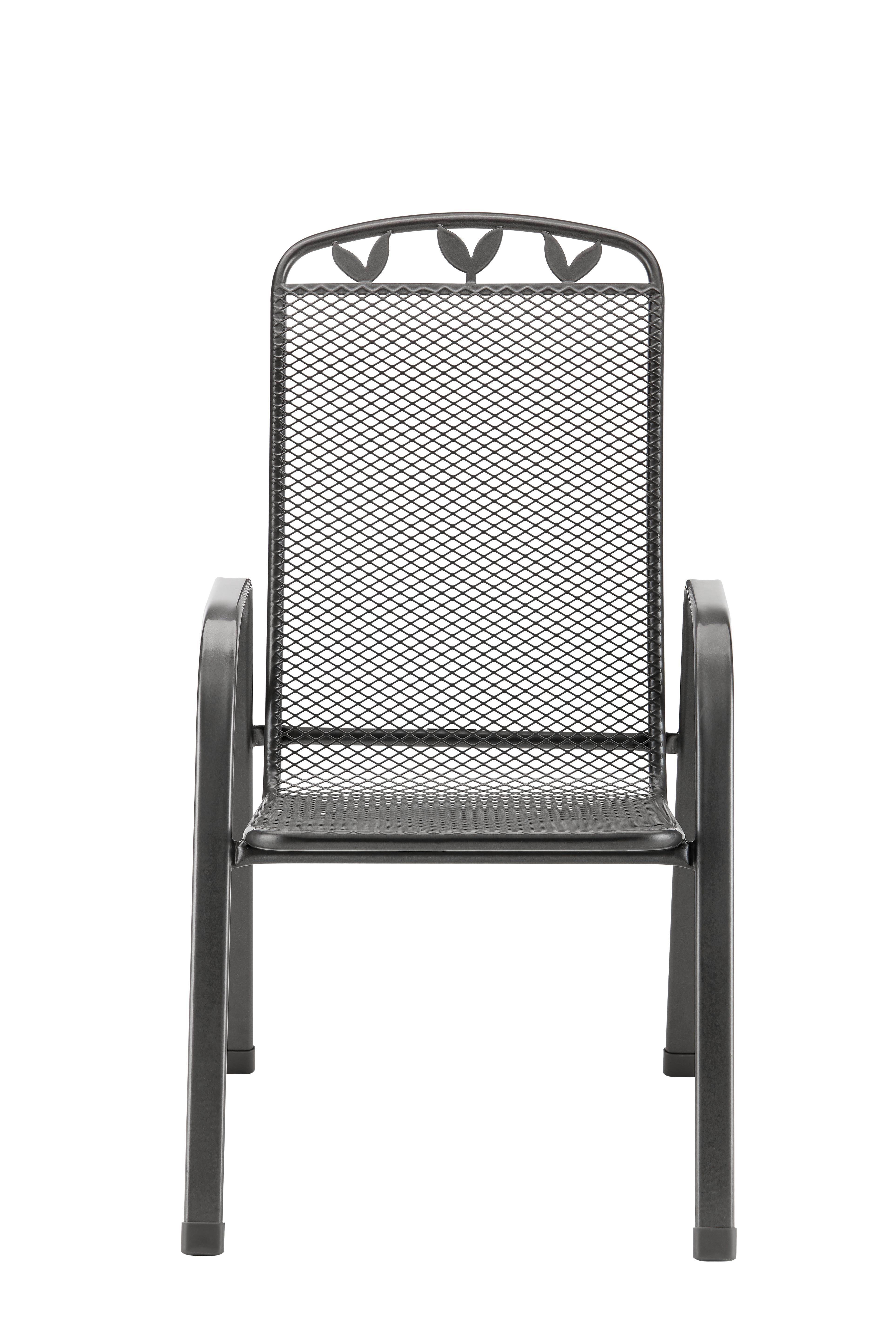 Gartensessel Bratislava in Silberfarben - Silberfarben, Kunststoff/Metall (55/97/73cm) - Modern Living