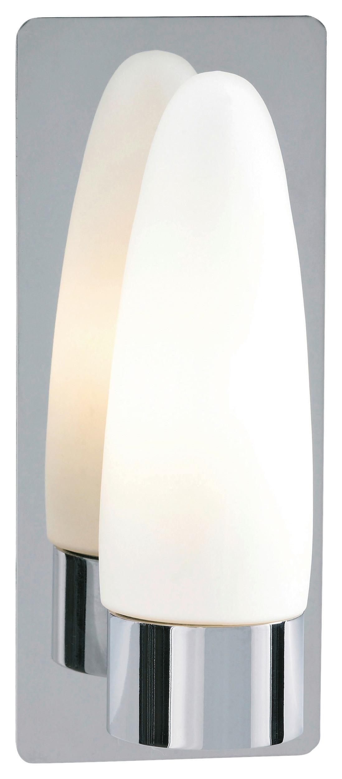 Wandleuchte Bullet max. 40 Watt - Chromfarben/Weiß, Basics (9/22/11cm) - Markslöjd