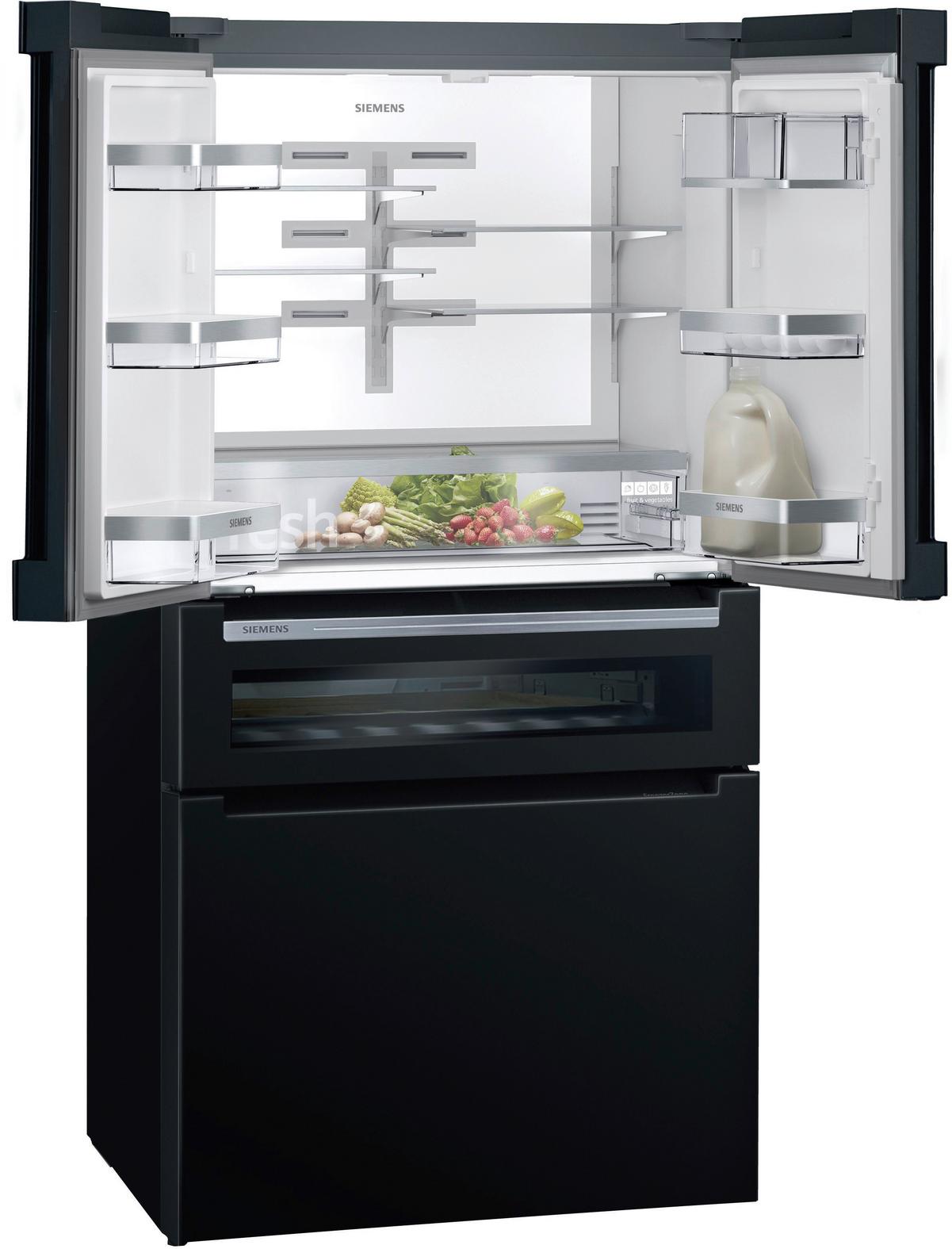 French-Door KF96RSBEA Schwarz - Schwarz, MODERN, Glas/Metall (90,5/183/73,6cm) - Siemens