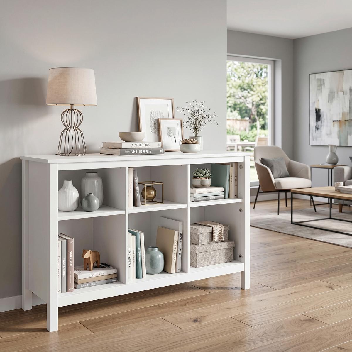 Regal Chilly Home ca. 122x76x45 cm - Weiß, Design, Holz (122/76/45cm) - Livetastic