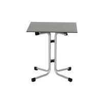 GARTENKLAPPTISCH N05748 - Anthrazit/Silberfarben, KONVENTIONELL, Holzwerkstoff/Kunststoff (65/65/71cm) - Siena Garden