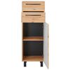 UNDERSKÅP FLORENZ -EXKLUSIV- - ek Artisan/svart, Modern, metall/trämaterial (40/118/35cm) - Mömax