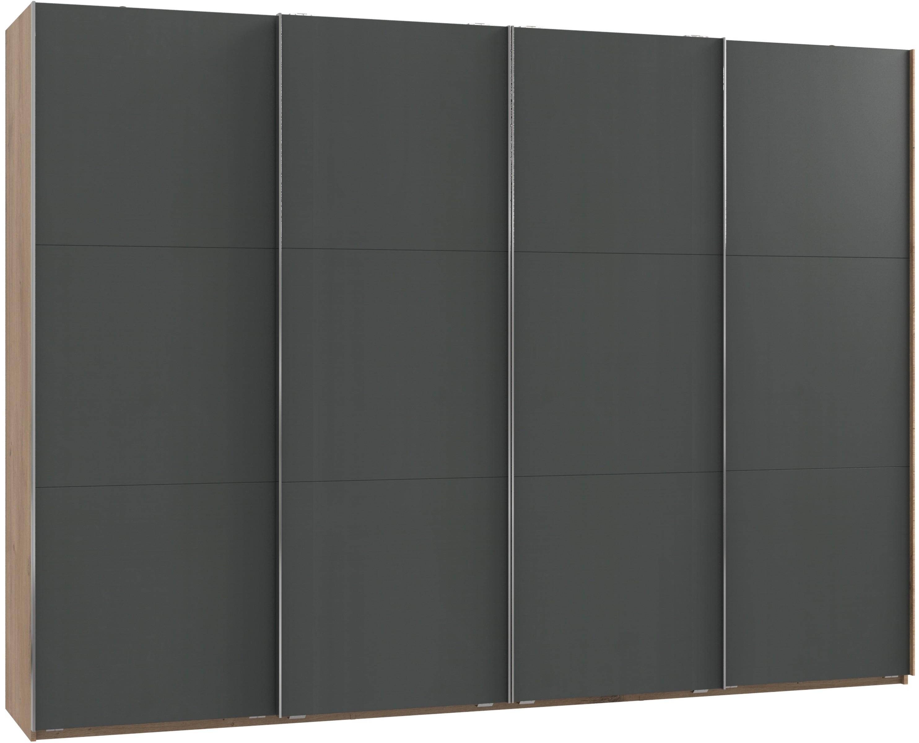 Ormar S Kliznim Vratima Level 36a - boje grafita/boje hrasta, Moderno, drvni materijal (300/216,5/65cm) - Modern Living