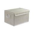 Košara Bamboo White - bela, tekstil/les (36/26/22cm) - Mömax modern living Košara Bamboo White - bela, tekstil/les (36/26/22cm) - Mömax modern living
