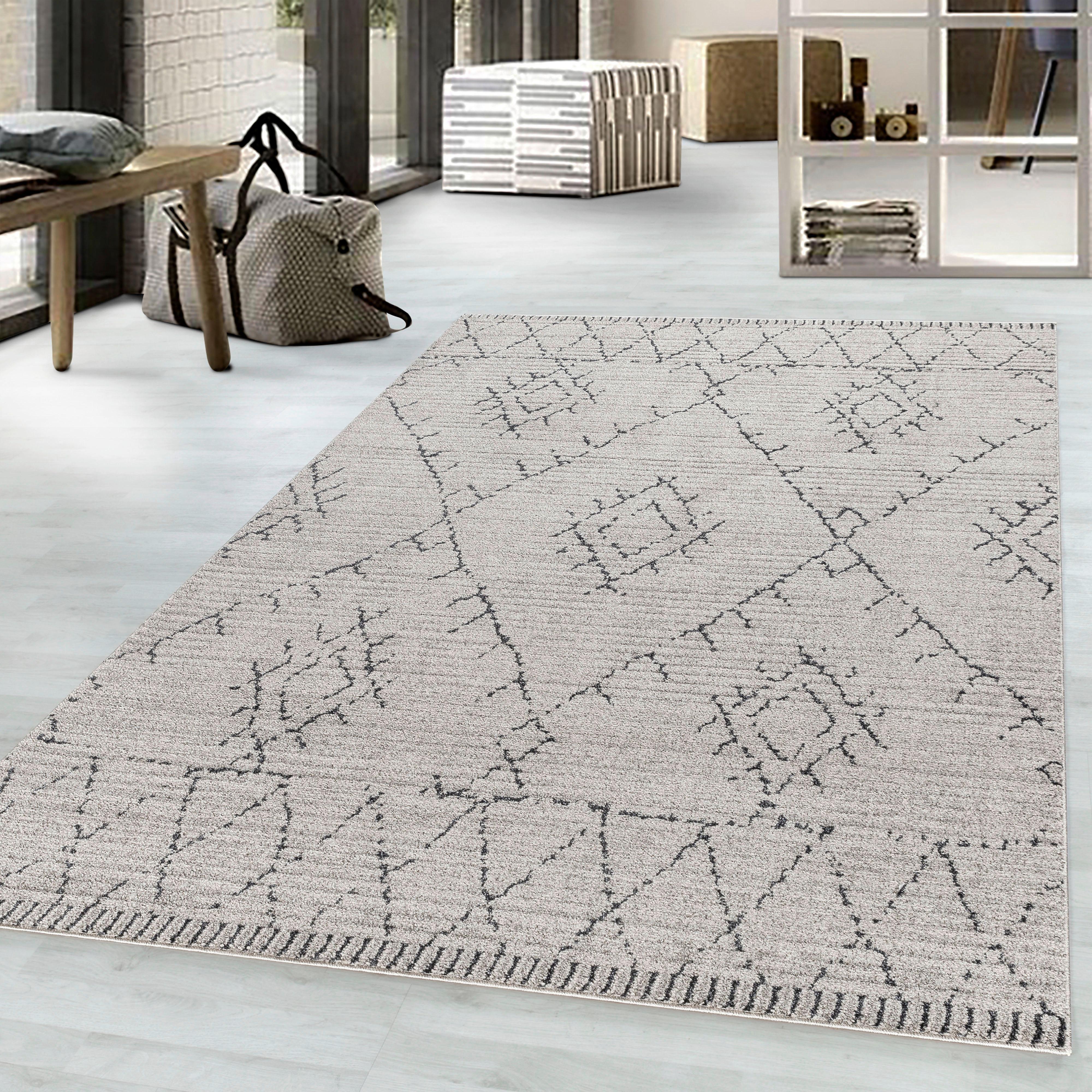 Webteppich Tasa Beige ca. 160x230cm - Beige, Design, Textil (160/230cm) - Novel