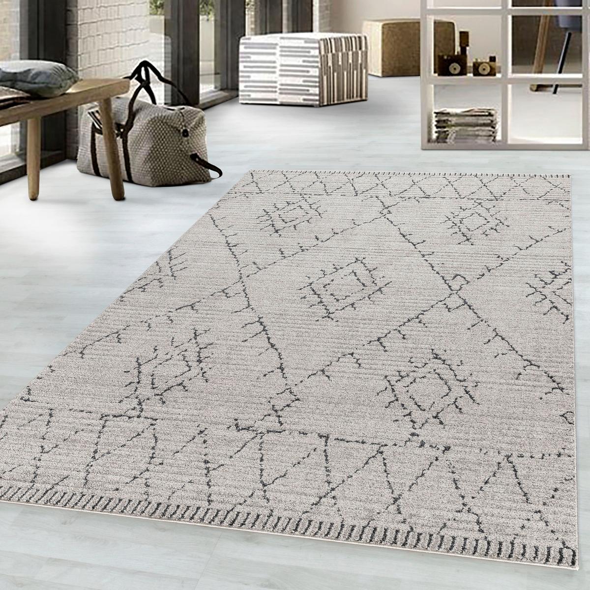 Webteppich Tasa Beige ca. 160x230cm - Beige, Design, Textil (160/230cm) - Novel
