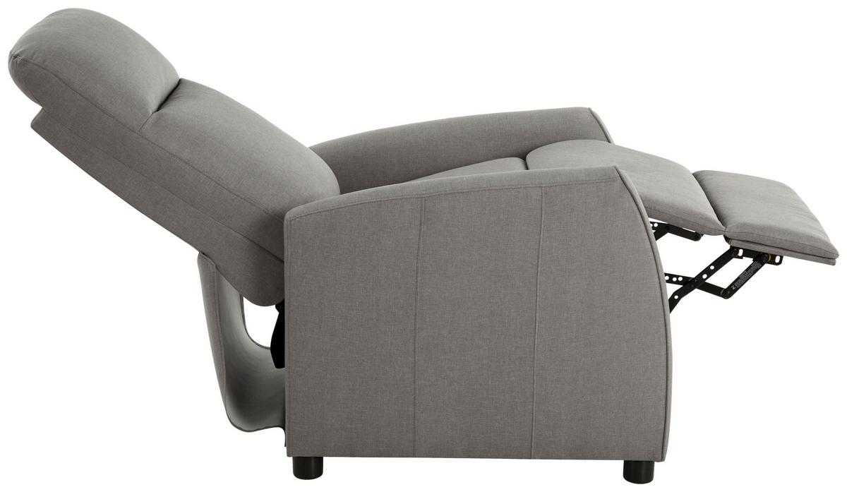 Relaks Fotelja Capri - siva/crna, Moderno, drvo/metal (70/105.5/84cm) - Mömax