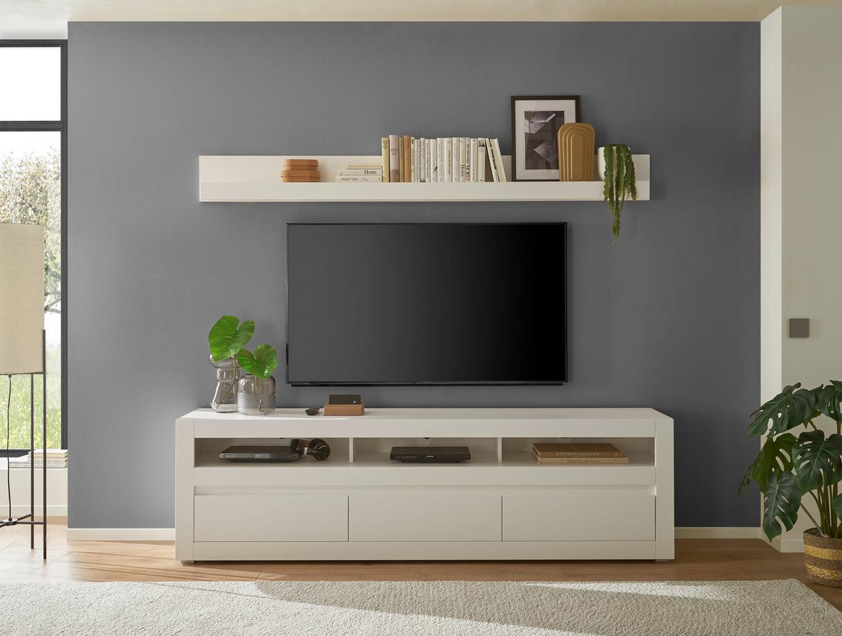 WOHNWAND CHESTER - Eichefarben/Silberfarben, Design, Holzwerkstoff/Kunststoff (217/170/42cm) - MID.YOU