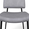 STOL ELIA - grå/svart, Modern, metall/trä (56/85/47cm) - Bessagi Home