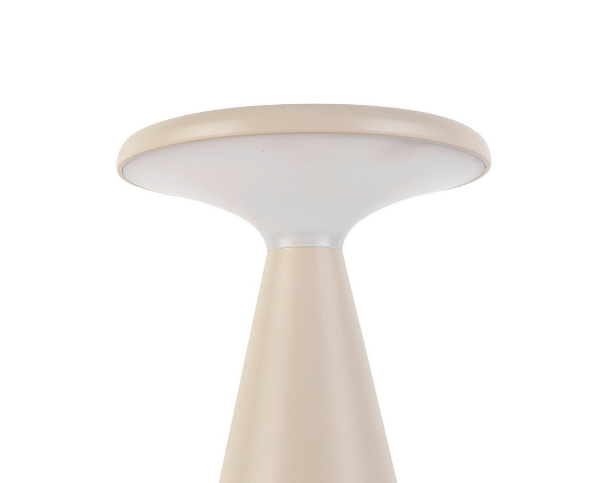 LED-Außenleuchte Hiro in Sandfarben max. 1,6 Watt - Sandfarben/Schwarz, MODERN, Kunststoff (11,5/20,3cm) - Modern Living