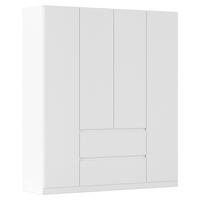 DULAP USI ROTATIVE MAINZ - alb, Basics, material pe bază de lemn (181/210/54cm) - Modern Living