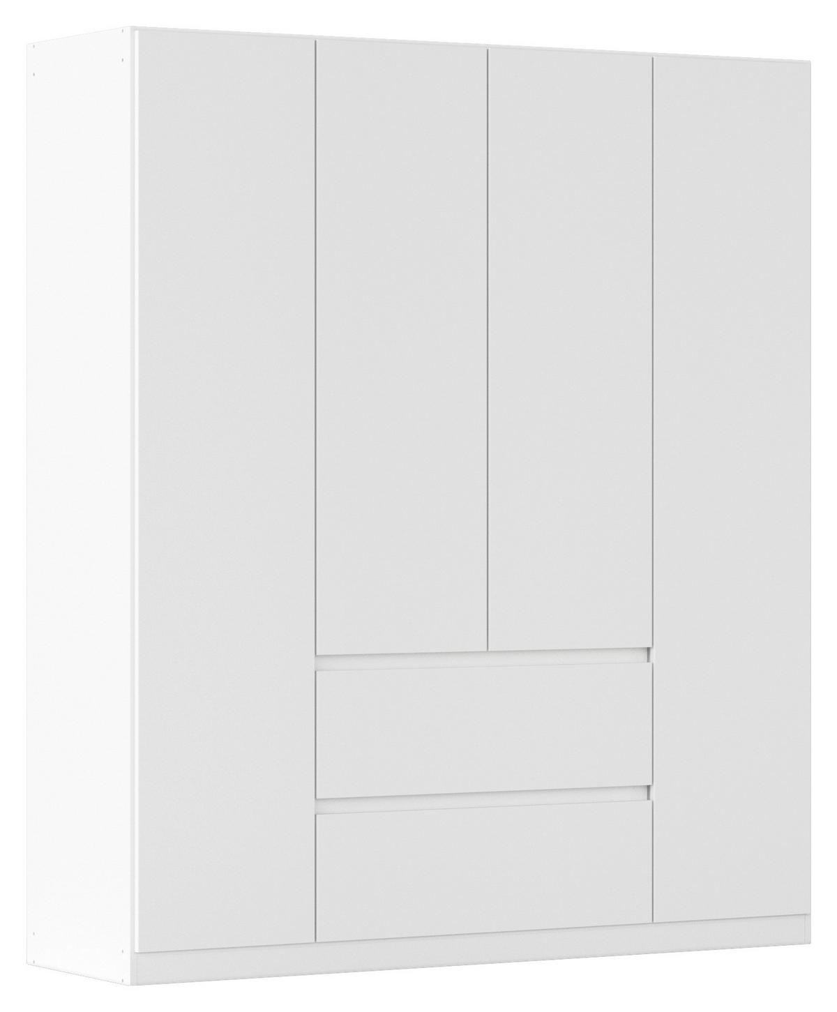 DULAP USI ROTATIVE MAINZ - alb, Basics, material pe bază de lemn (181/210/54cm) - Modern Living