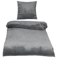 Bettwäsche Cordy Grau ca. 140x200cm - Grau, Textil (140/200cm) - Modern Living